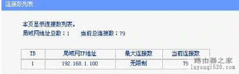 路由器连接数限制功能设置教程