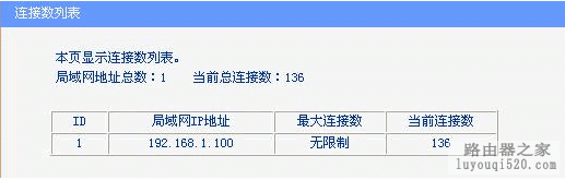 路由器连接数限制功能设置教程