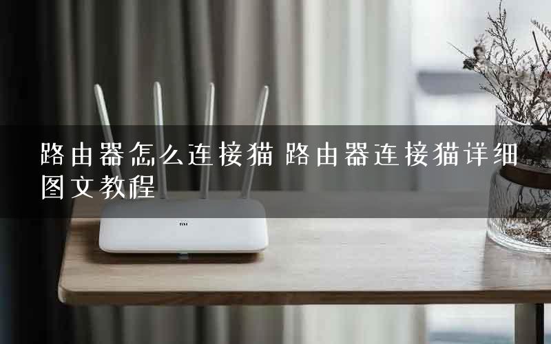 路由器怎么连接猫 路由器连接猫详细图文教程