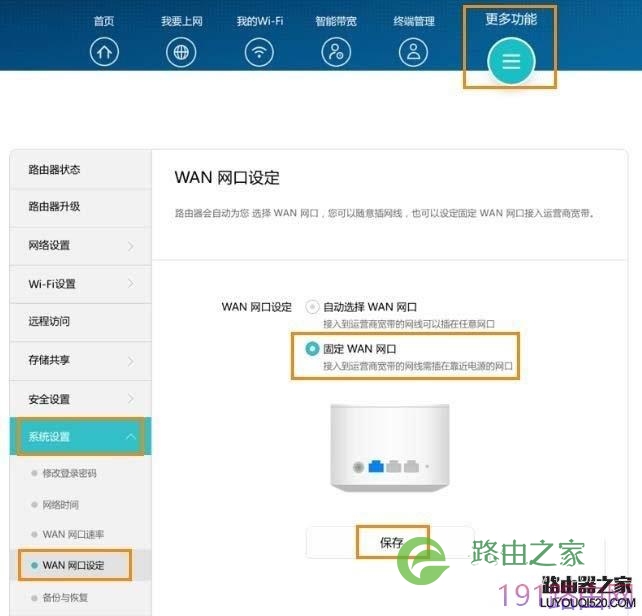 华为荣耀路由2网口盲插功能该怎么使用?