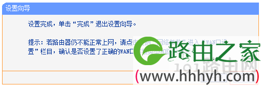 路由器设置完成