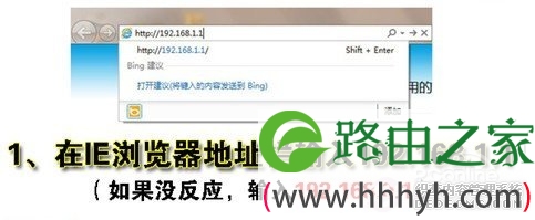 输入无线路由器登陆地址