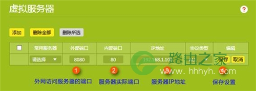 TP-Link TL-WDR7300 无线路由器映射服务器到外网设置