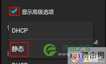 显示高级选项