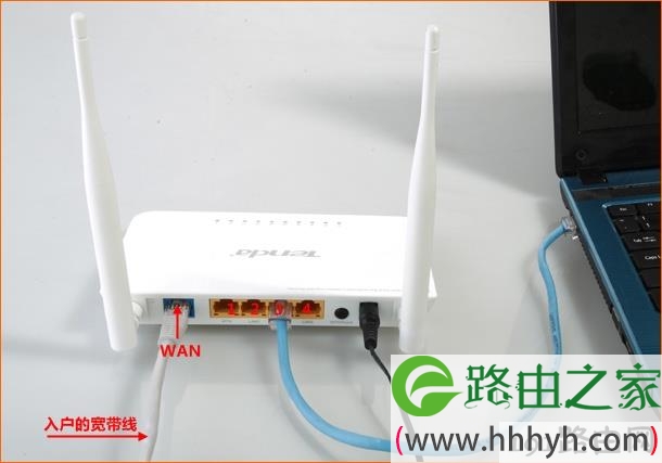 网线入户上网时腾达F300路由器安装