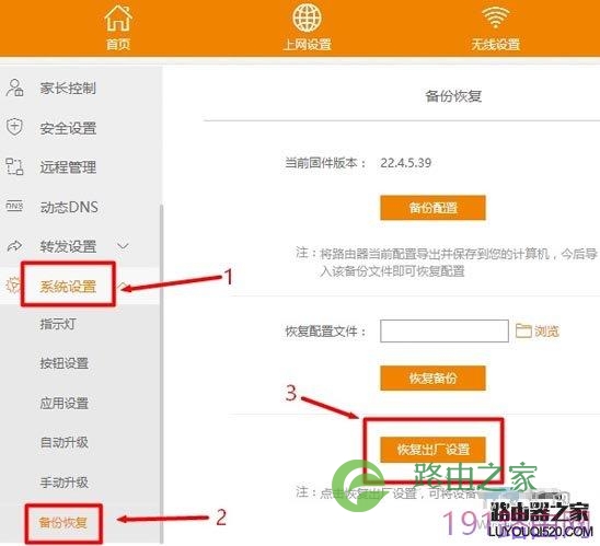 斐讯k2路由器怎么恢复出厂设置(重置)？