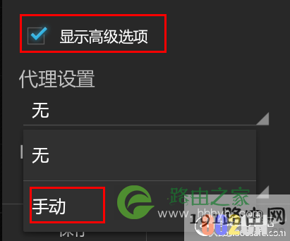 选择“显示高级选项”