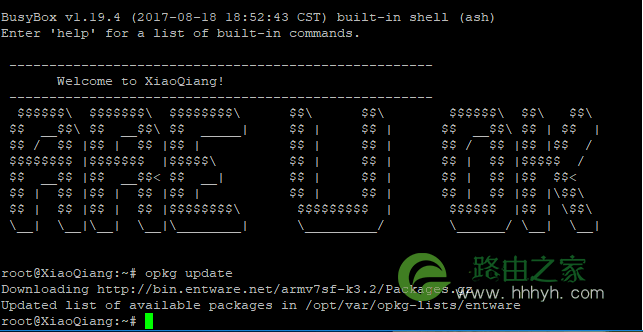 小米路由器 傻瓜式 一键安装Entware 安装opkg Ⅱ 海量软件随便装