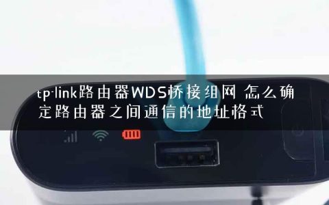 tp-link路由器WDS桥接组网 怎么确定路由器之间通信的地址格式