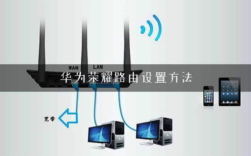 华为荣耀路由设置方法