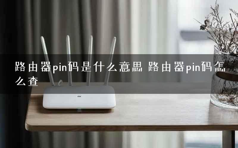 路由器pin码是什么意思 路由器pin码怎么查