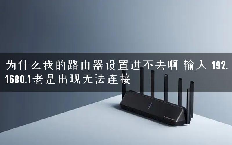 为什么我的路由器设置进不去啊 输入 192.1680.1老是出现无法连接