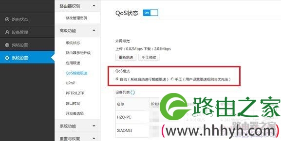 小米路由器限速设置(QoS智能限速)