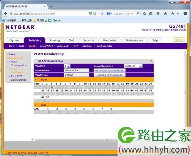 网件LAG逻辑链路的VLAN怎么设置