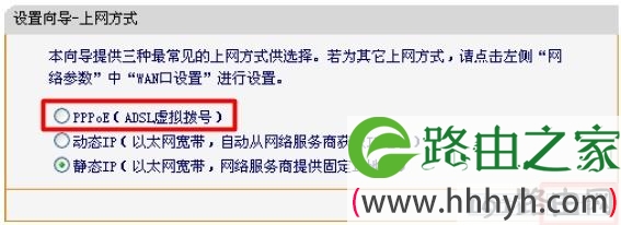 迅捷FW300R路由器上选择PPPOE上网方式