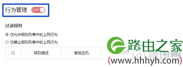 关闭：上网控制