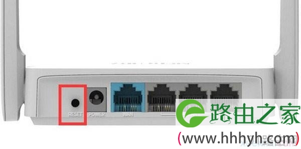 水星MW305R路由器上的RESET按钮
