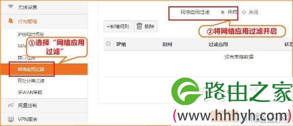tenda路由器w20e增强型怎么设置行为管理