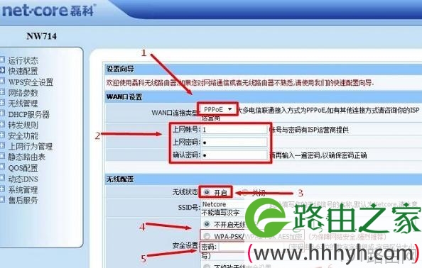 磊科NW714无线路由器怎么配置上网