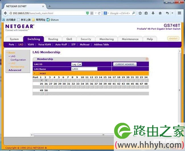网件LAG逻辑链路的VLAN怎么设置