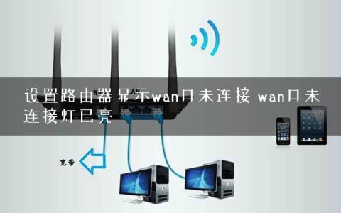设置路由器显示wan口未连接 wan口未连接灯已亮