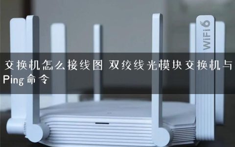 交换机怎么接线图 双绞线光模块交换机与Ping命令