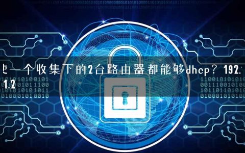 使一个收集下的2台路由器都能够dhcp？192.168.1.2
