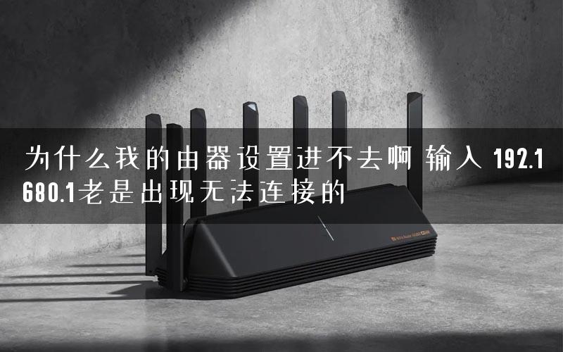 为什么我的由器设置进不去啊 输入 192.1680.1老是出现无法连接的
