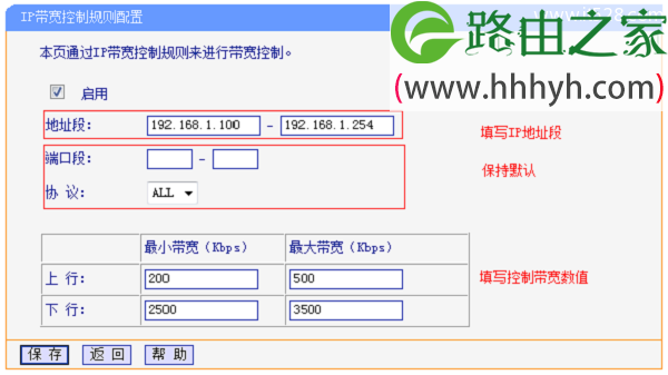 TP-Link TL-WR2041+路由器限制网速(IP宽带控制)设置上网