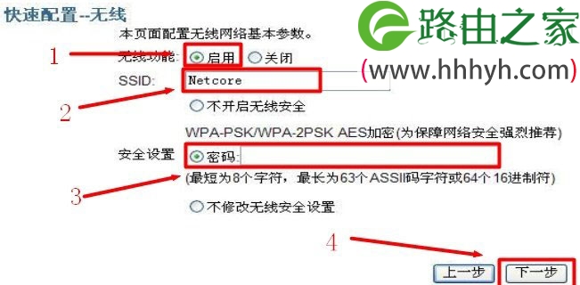 Netcore磊科NW408M无线路由猫ADSL设置上网方法