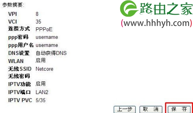Netcore磊科NW408M无线路由猫ADSL设置上网方法