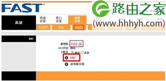 迅捷(Fast)FD880R路由猫端口映射设置教程