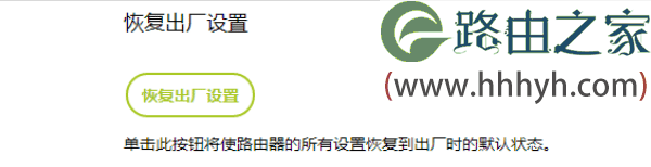 迅捷(fast)路由器fw315r恢复出厂设置方法