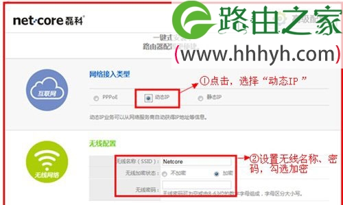 Netcore磊科NW704无线路由器设置上网