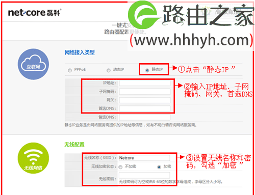 Netcore磊科NW704无线路由器设置上网