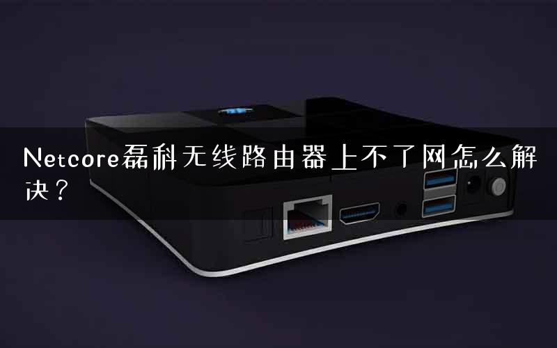 Netcore磊科无线路由器上不了网怎么解决？