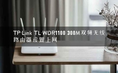 TP-Link TL-WDR1100 300M双频无线路由器设置上网
