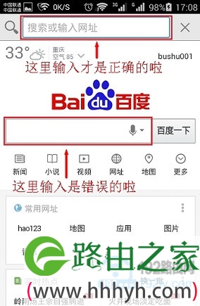 在浏览器最上方输入：falogin.cn