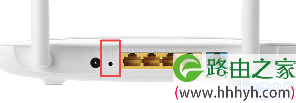 按住RESET按钮,知道Hi指示灯熄灭,就可以恢复出厂设置