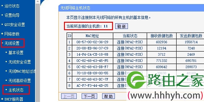 查看路由器上无线主机连接数量 查看路由器上无线主机连接数量
