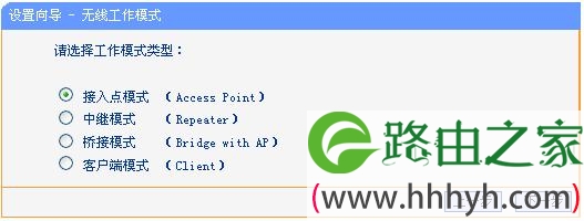 TL-WR720N选择AP模式