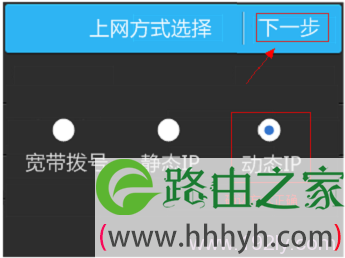 TL-WR842+路由器上选择“动态IP”上网方式