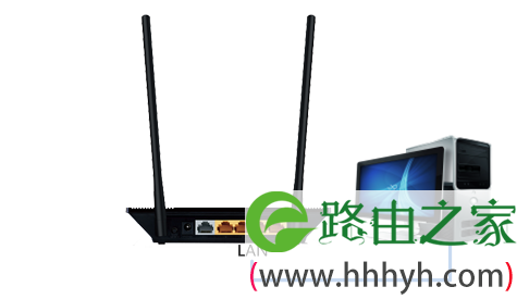 用网线连接TL-WR845N路由器与电脑