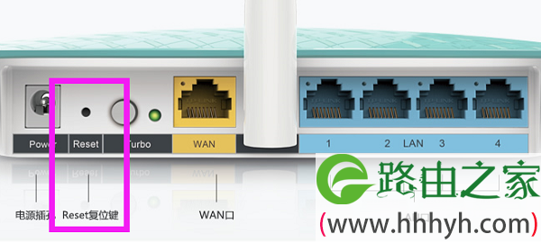 按住Reset按键把TL-WR882N路由器恢复出厂设置
