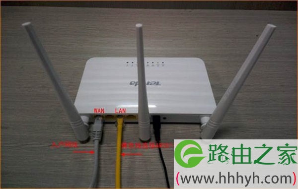宽带是入户网线接入时，腾达AR301路由器正确连接方式