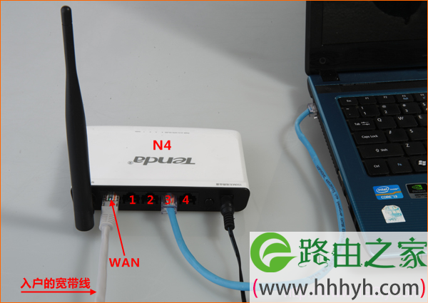 Tenda-N4与电脑连接 Tenda-N4与电脑连接