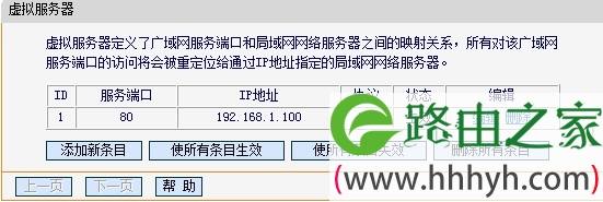 fast路由器虚拟服务器端口映射效果