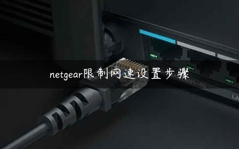 netgear限制网速设置步骤