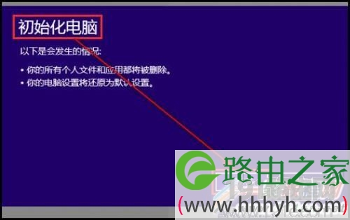 Windows 8将操作系统初始化教程