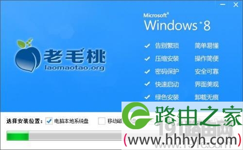 老毛桃pe工具箱安装到本地系统盘教程